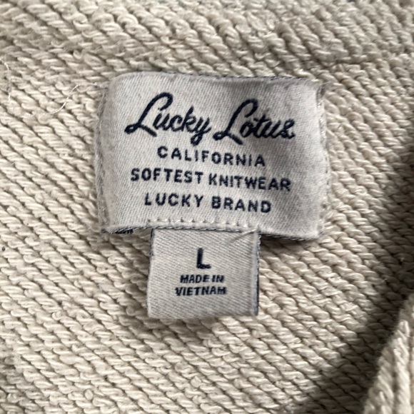 Lucky Lotus by Lucky Brand Zip Up Sweater Cardigan - Picture 3 of 8